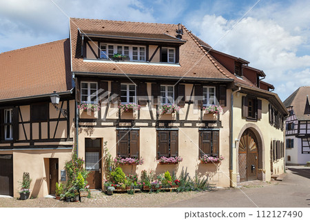 street in the commune of Eguisheim France 112127490