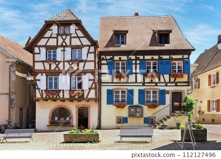 street in the commune of Eguisheim France 112127496