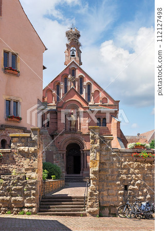 old Chapelle Saint Leon in the village of Eguisheim old Chapelle Saint Leon in the village of Eguisheim 112127498
