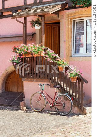 buildings with windows in the commune of Eguisheim France 112127501