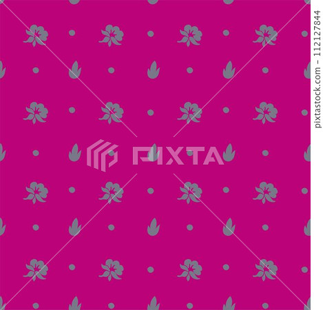 Floral composition with leaves and flowers element Floral composition with leaves and flowers element 112127844