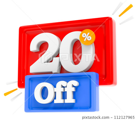 Discount Up To Percent 3D Render 112127965