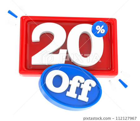 Discount Up To Percent 3D Render 112127967