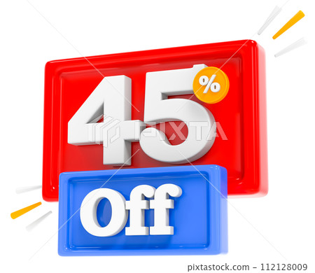 Discount Up To Percent 3D Render 112128009