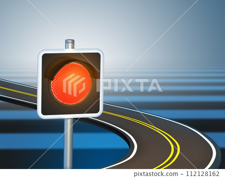 Red traffic light 112128162