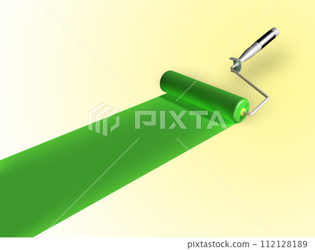 Green paint 112128189