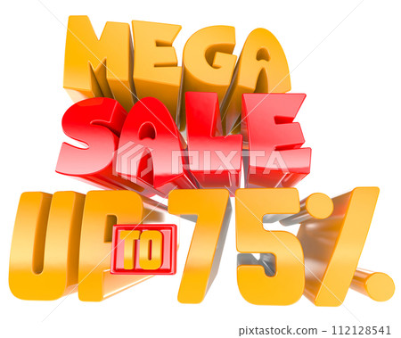 Mega Sale Discount Up To Percent 3D Render 112128541