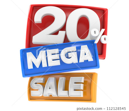 Mega Sale Discount Up To Percent 3D Render 112128545