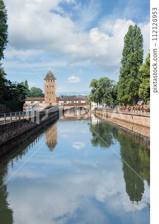 bridge over the river Ile in Strasbourg France bridge over the river Ile in Strasbourg France 112128953