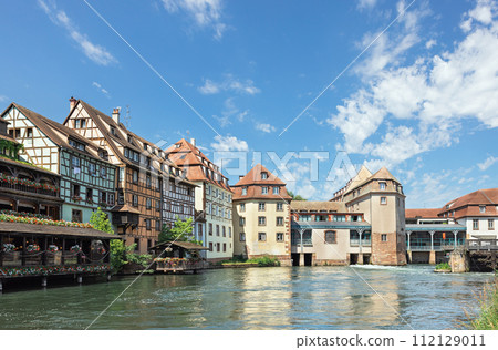 houses by the river in Strasbourg France houses by the river in Strasbourg France 112129011