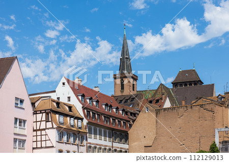 buildings on the streets in Strasbourg France 112129013
