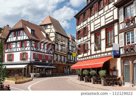 City streets Obernai Alsace 112129022