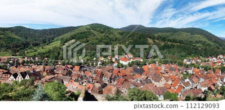 Panoramic view of Kaysersberg city Panoramic view of Kaysersberg city 112129093