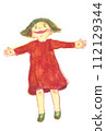 A child feels good feeling the refreshing breeze 112129344