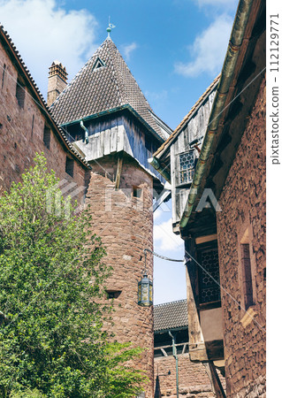 view of the Haute-Koenigsburg Castle Alsace 112129771