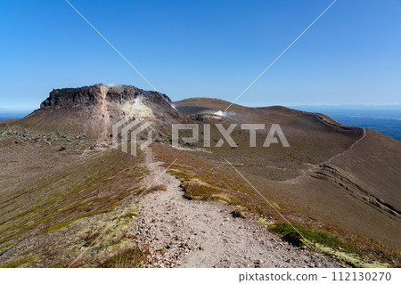 Climbing Mt. Tarumae, spectacular scenery in Hokkaido, southern Hokkaido 112130270