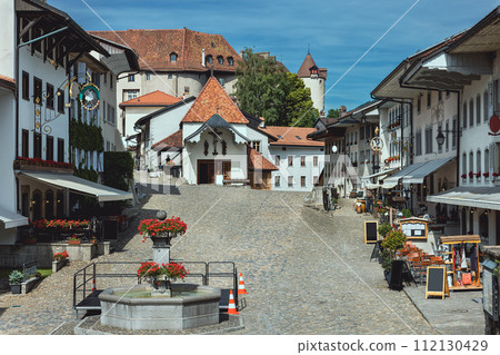 Medieval town of Gruyeres, Fribourg 112130429