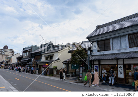 Saitama Prefecture, Kawagoe, retro townscape with storehouse architecture 112130807