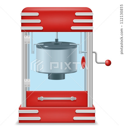 popcorn making machine sweet snack vector illustration popcorn making machine sweet snack vector illustration 112130855