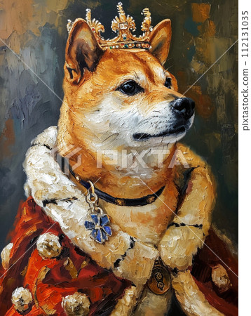 [AI生成圖像/AI插圖]皇家狗的插圖 112131035