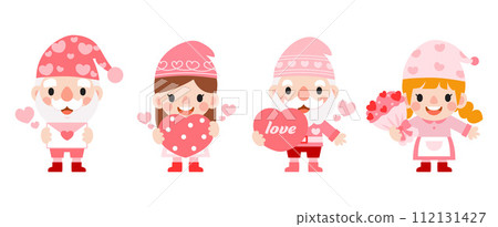 Gnomes Valentine's day with hearts Clipart, Gnomes Love, sweet gnomes for valentine day. Romantic Valentine Gnome Gnomes Valentine's day with hearts Clipart, Gnomes Love, sweet gnomes for valentine day. Romantic Valentine Gnome 112131427