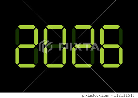 Digital New Year numbers isolated on black background Digital New Year numbers isolated on black background 112131515