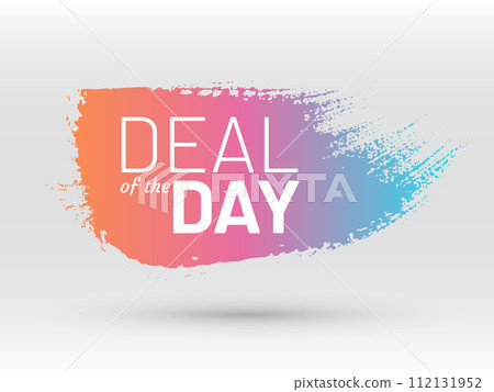 Deal of the day promo sticker. Deal of the day promo sticker. 112131952