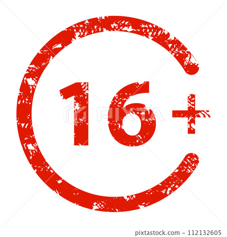 Age limited 16 rubber seal stamp for buy beer. Vector of underage Age limited 16 rubber seal stamp for buy beer. Vector of underage 112132605