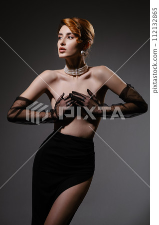 woman cover body woman cover body 112132865