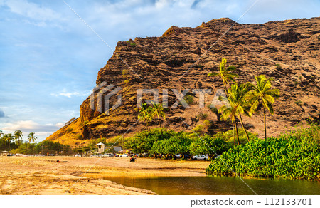 Makaha Beach Park in West Oahu Island, Hawaii, United States Makaha Beach Park in West Oahu Island, Hawaii, United States 112133701