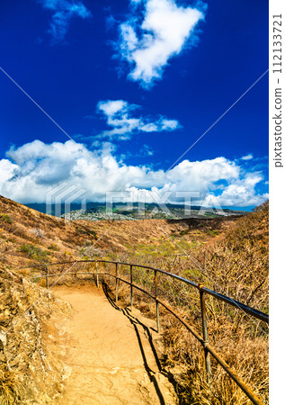Diamond Head Lookout Trail on Oahu Island in Hawaii 112133721
