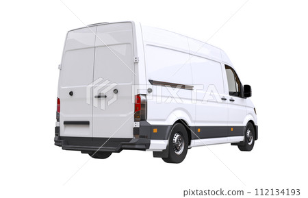 delivery van isolated on white delivery van isolated on white 112134193