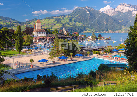 Spiez Church and Castle, Switzerland 112134761