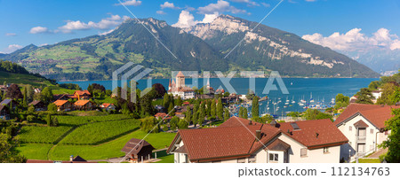 Spiez Church and Castle, Switzerland 112134763
