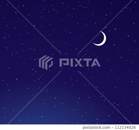 Stars in the night sky. Vector drawing Stars in the night sky. Vector drawing 112134826