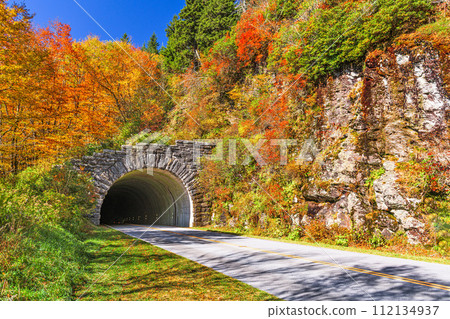 Blue Ridge Parkway Tunnel in Pisgah National Forest Blue Ridge Parkway Tunnel in Pisgah National Forest 112134937