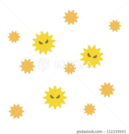 花粉和黃塵向量插圖素材 花粉和黃塵向量插圖素材 112135031