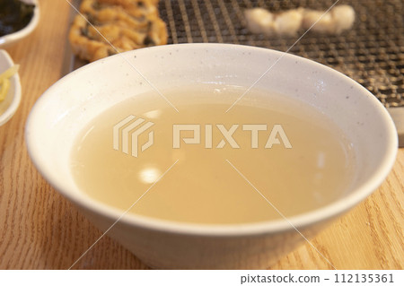 Korea food. Scorched Rice Soup 112135361