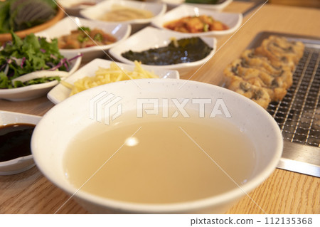 Korea food. Scorched Rice Soup 112135368