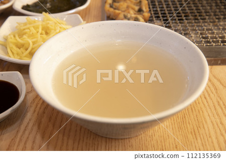 Korea food. Scorched Rice Soup 112135369