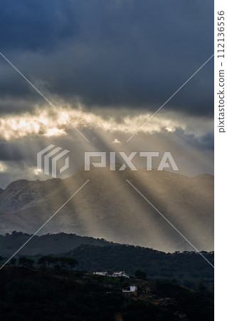 Ronda town surroundings Spain landscape  112136556