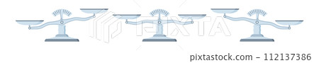 Balance sign. Scale symbol. Isolated background. 112137386