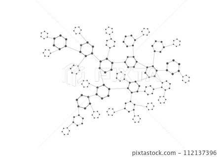 . Abstract technology shape. Science abstract shape with copy space. 112137396