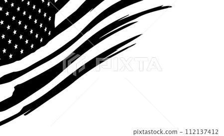 US flag. American distressed flag. Waving US flag. US flag. American distressed flag. Waving US flag. 112137412