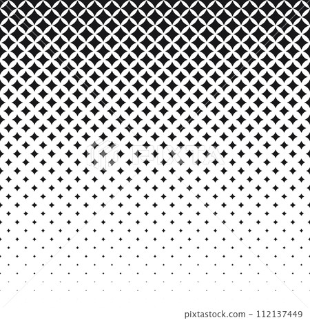Black and white halftone rhomboid pattern. Black and white halftone rhomboid pattern. 112137449