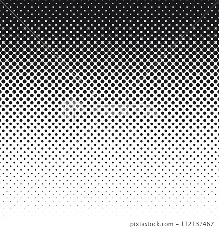 Black and white halftone dotted pattern. 112137467