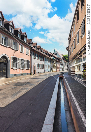 street of Freiburg im Breisgau in germany 112138597