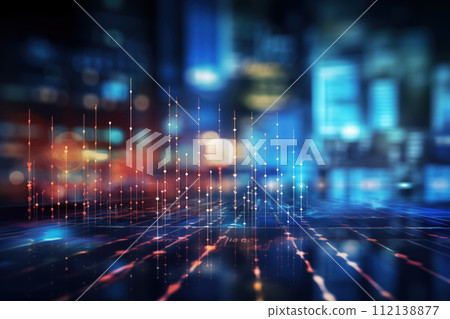 AI-generated content. Dynamic visual representation for next generation charting with innovative date display Generative AI 112138877