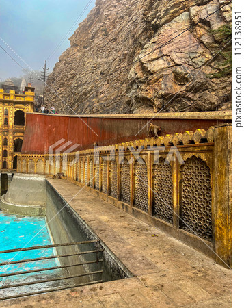 Galta Ji Hindu temple near Jaipur, Rajasthan . High quality photo 112138951