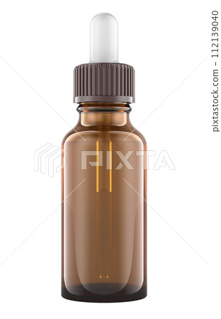 Dropper bottle mockup, cosmetic or medical product. 3D rendering 112139040